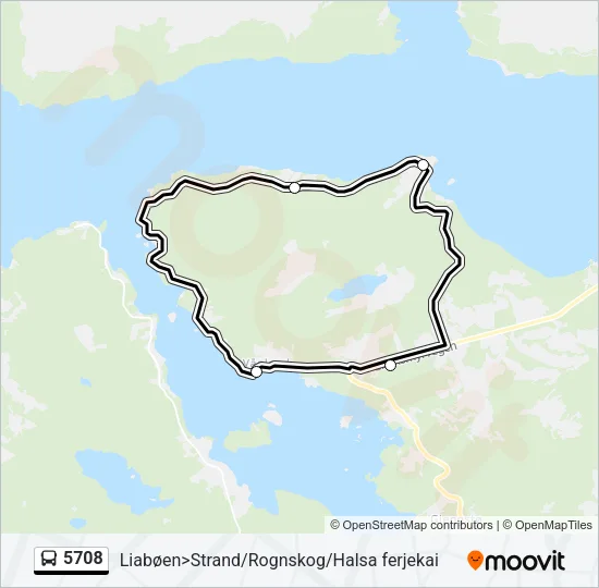 5708 Bus Line Map