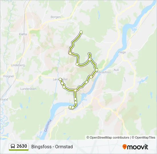 2630 Bus Line Map
