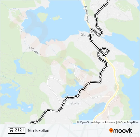 2121 Bus Line Map