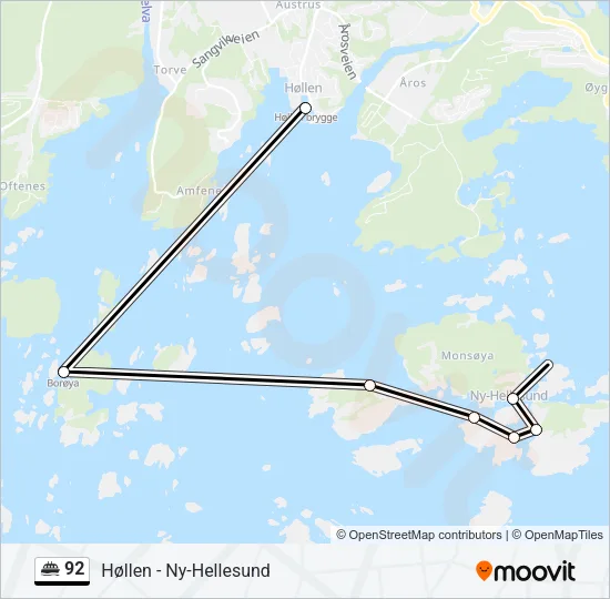 92 Ferry Line Map