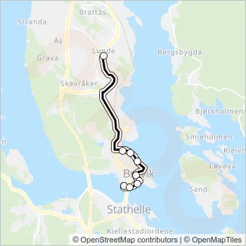S8 Bus Line Map