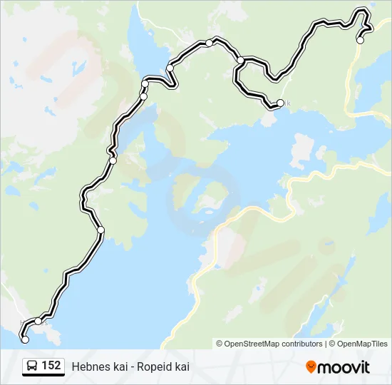 152 Bus Line Map