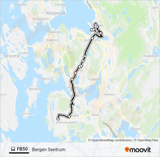 FB50 Bus Line Map