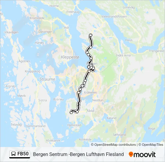 FB50 Bus Line Map