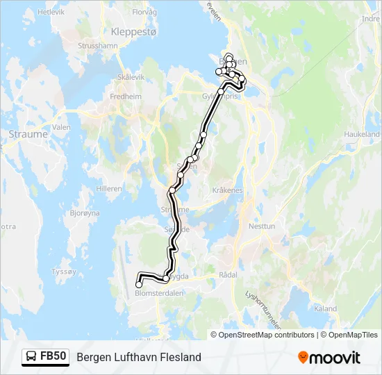 FB50 Bus Line Map