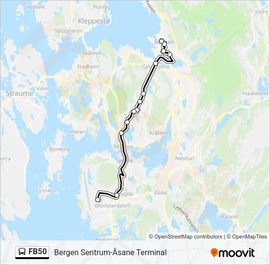 FB50 Bus Line Map