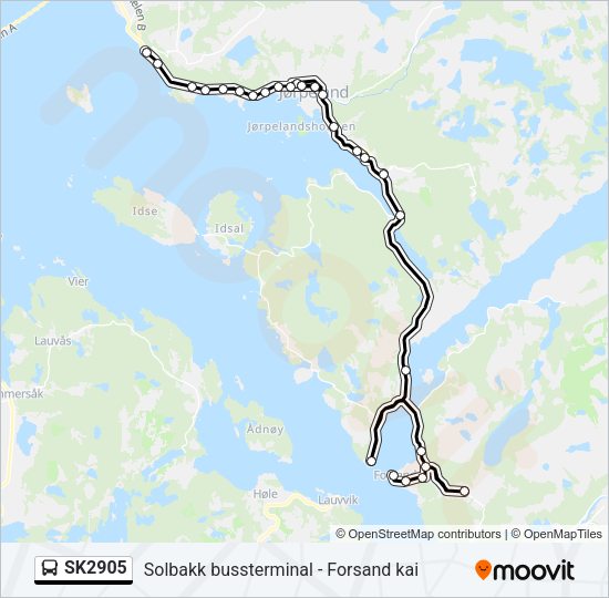 SK2905 Bus Line Map