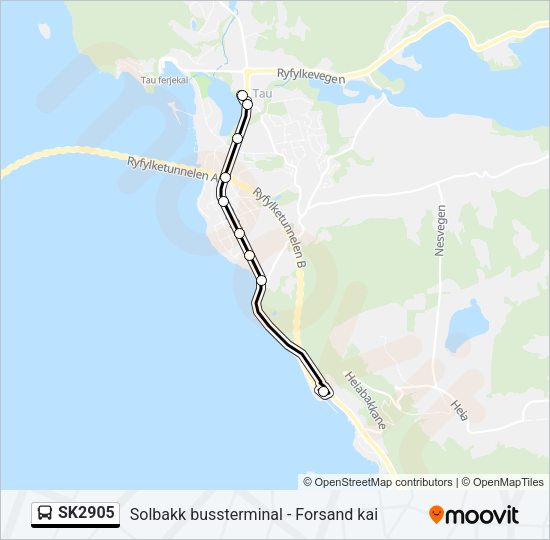 SK2905 Bus Line Map