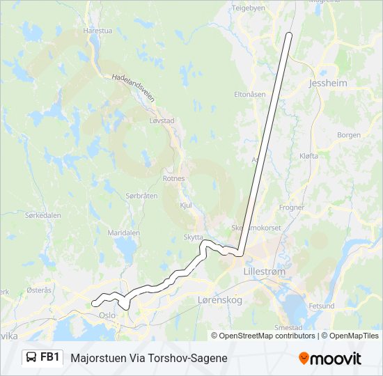FB1 Bus Line Map