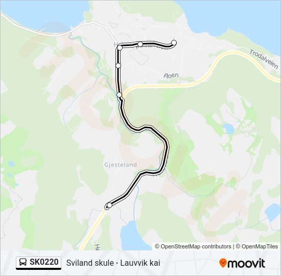SK0220 Bus Line Map