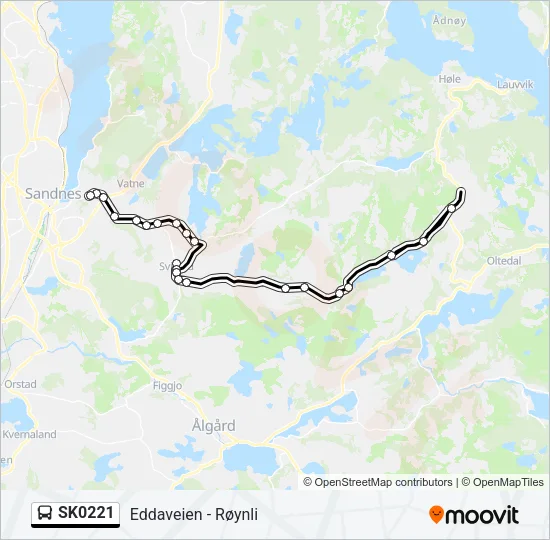 SK0221 Bus Line Map