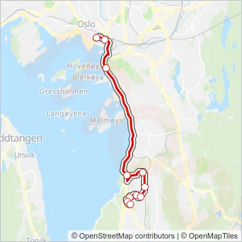 80E Bus Line Map