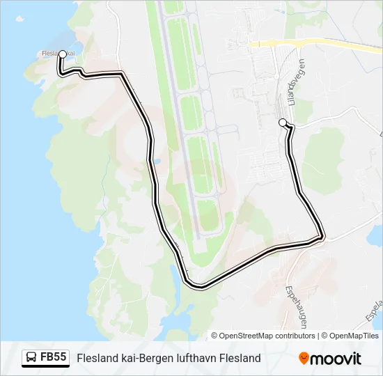 FB55 Bus Line Map