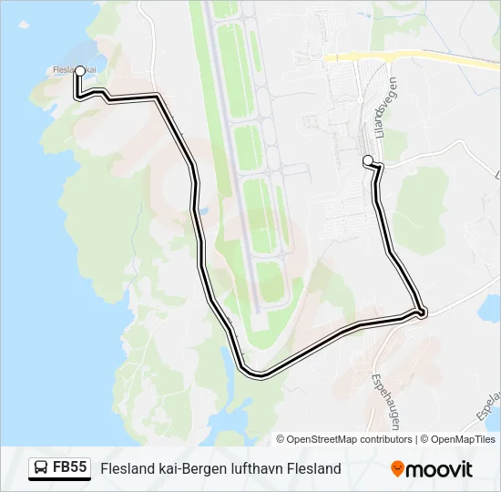 FB55 Bus Line Map