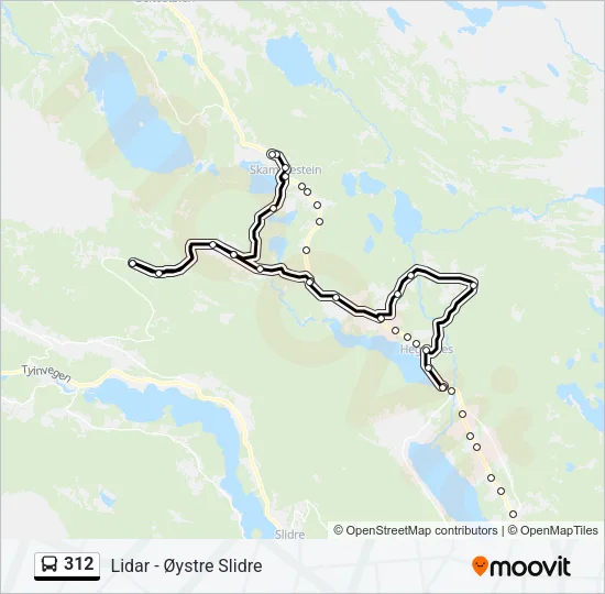 312 Bus Line Map