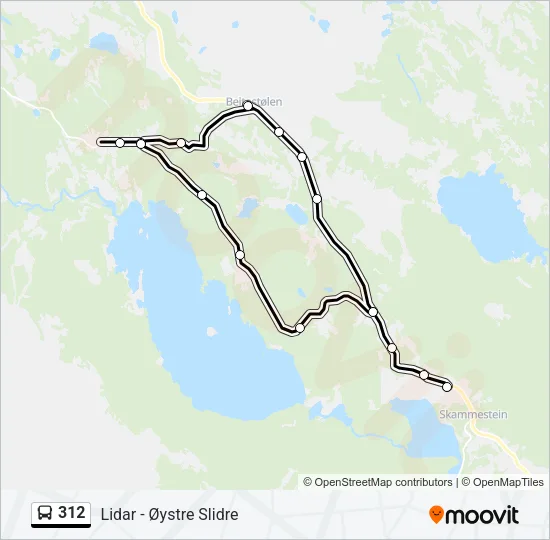 312 Bus Line Map
