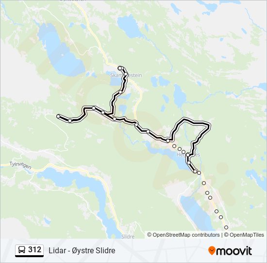 312 bus Line Map