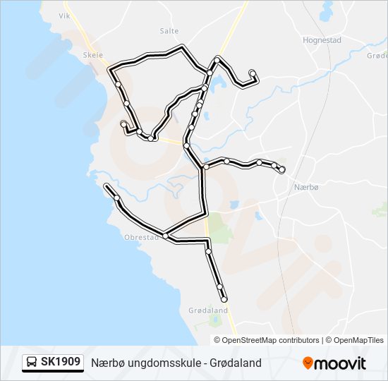 SK1909 bus Line Map