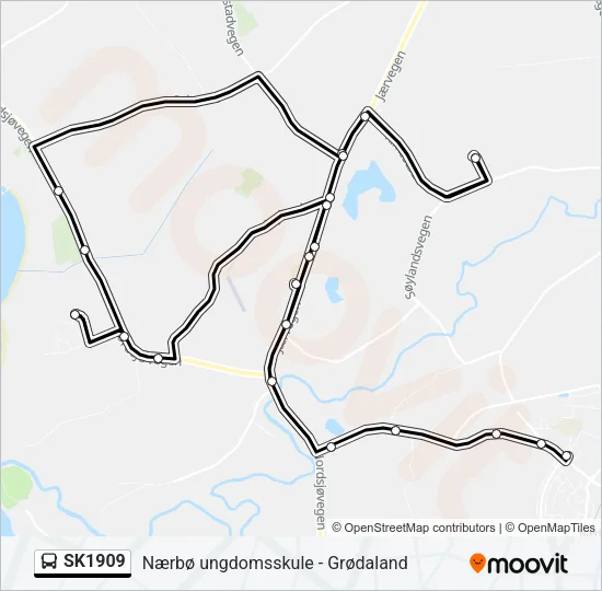 SK1909 Bus Line Map