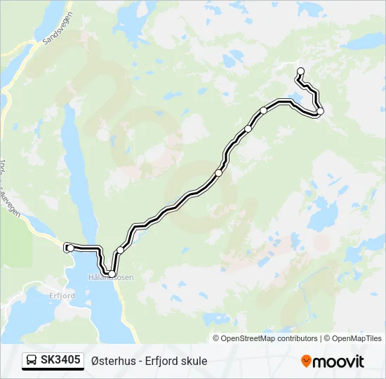 SK3405 Bus Line Map