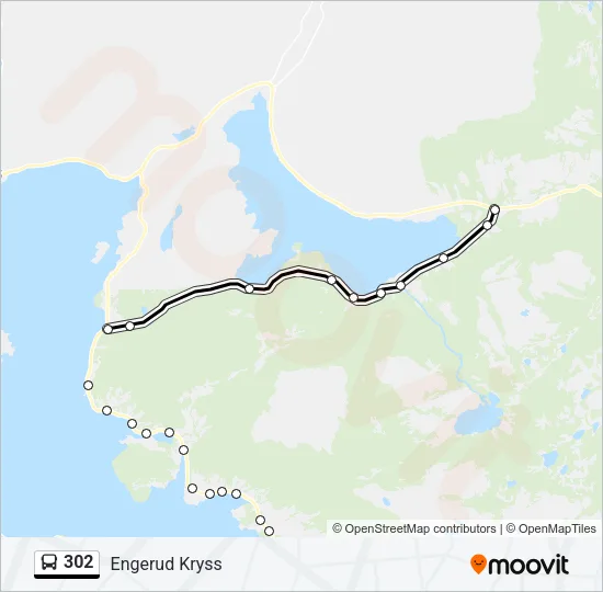 302 Bus Line Map