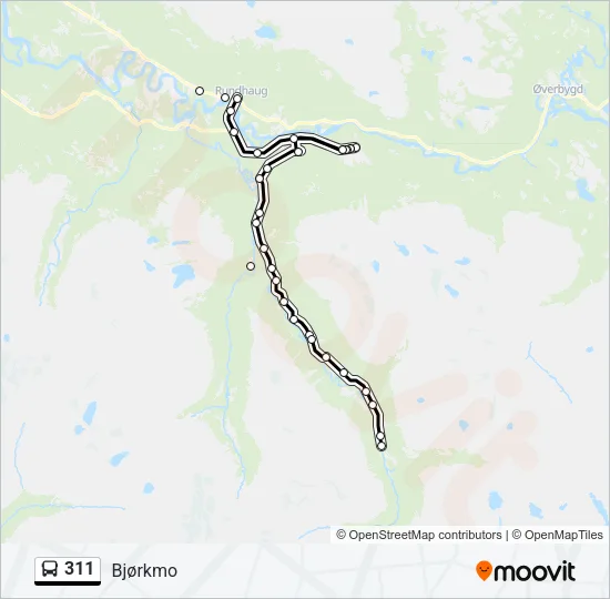 311 Bus Line Map