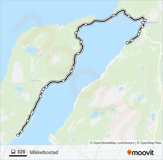 320 Bus Line Map