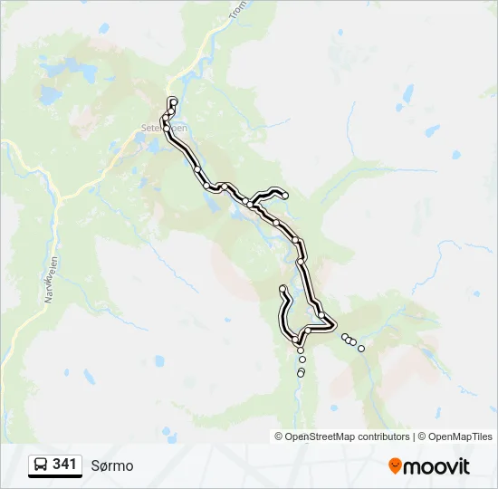 341 Bus Line Map