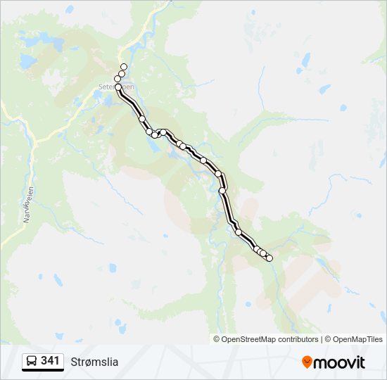 341 Bus Line Map