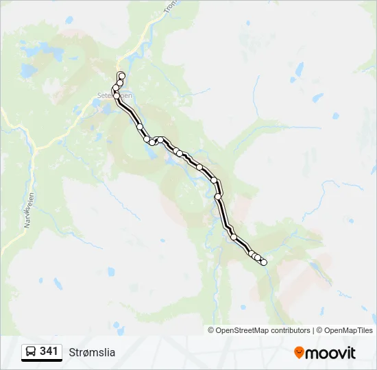 341 Bus Line Map