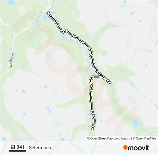 341 Bus Line Map