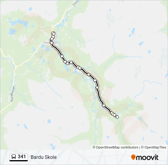 341 Bus Line Map