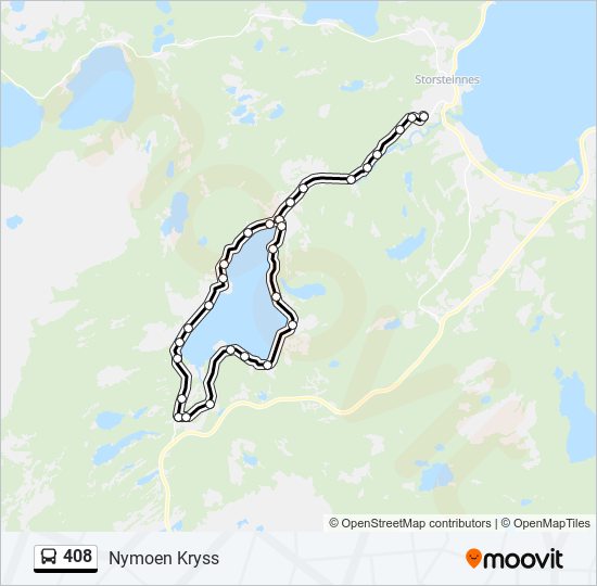 408 bus Line Map