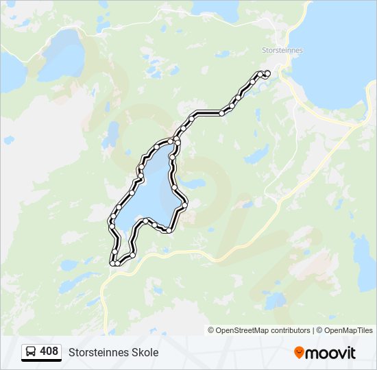 408 bus Line Map