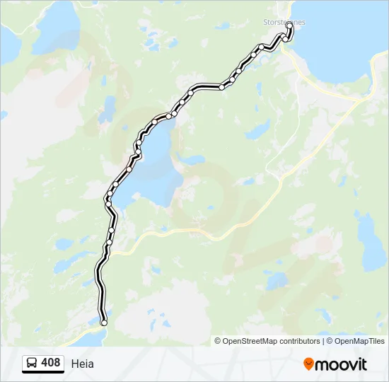 408 Bus Line Map