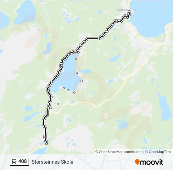 408 Bus Line Map
