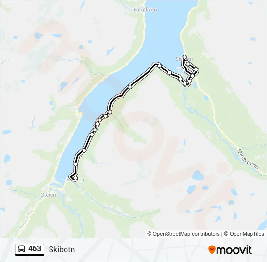463 Bus Line Map