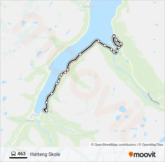 463 Bus Line Map