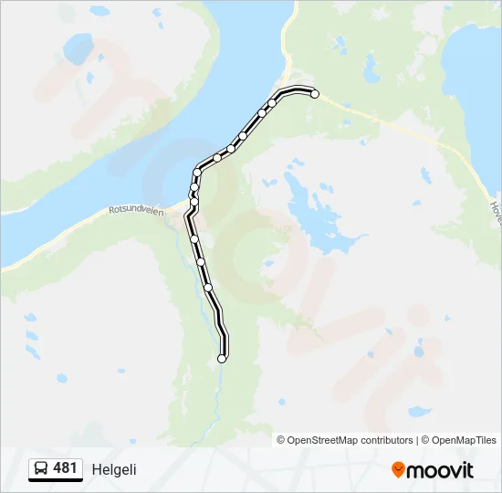 481 Bus Line Map