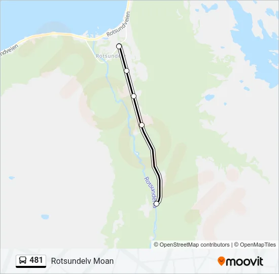 481 Bus Line Map