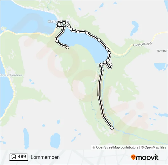 489 Bus Line Map