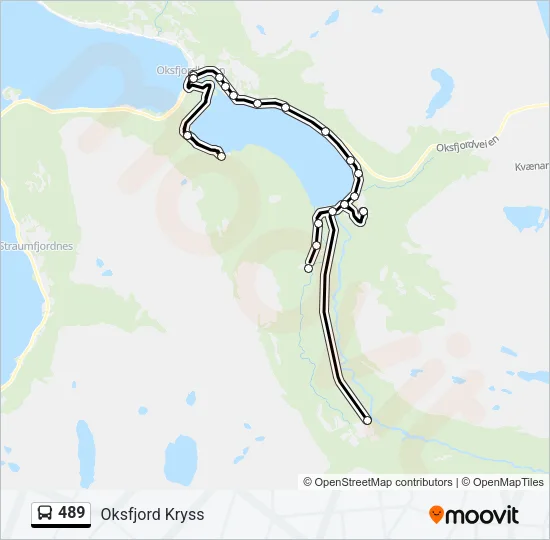 489 Bus Line Map