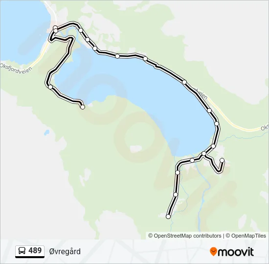 489 Bus Line Map