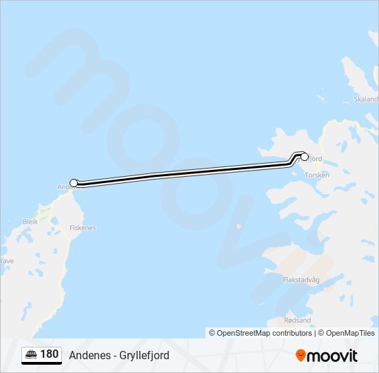 180 ferry Line Map