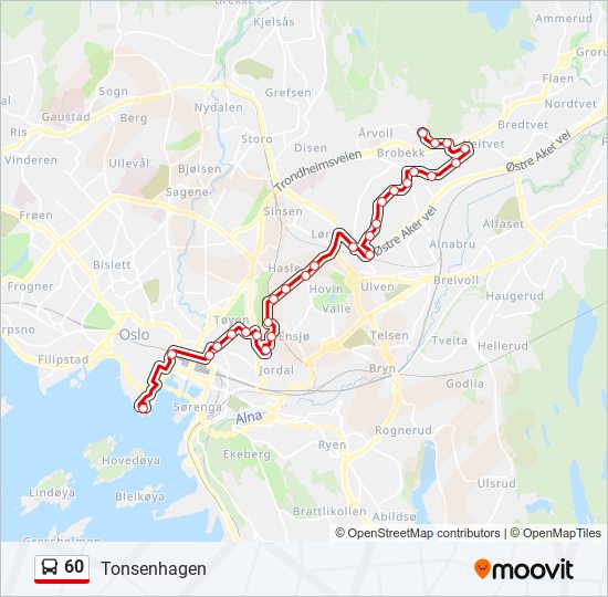 Bus 60 Route Map 60 Route: Schedules, Stops & Maps - Tonsenhagen (Updated)