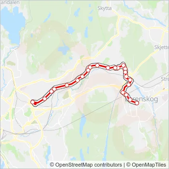 67 Bus Line Map