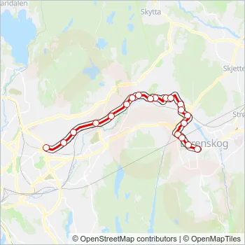 67 Bus Line Map