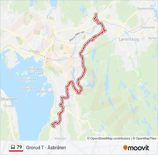 79 Bus Line Map