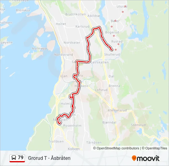 79 Bus Line Map
