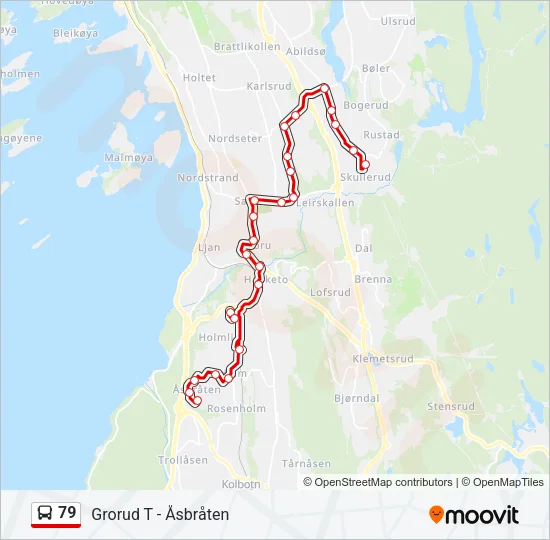 79 Bus Line Map